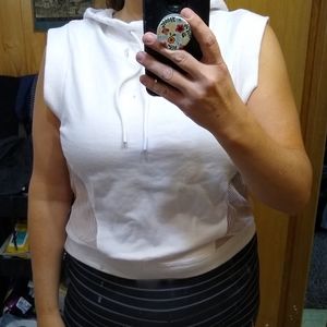 Fabletics cropped sleeveless hoodie sz XL